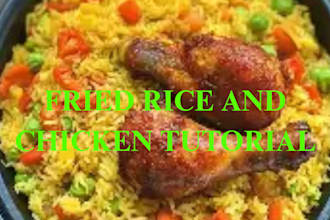teach you how to cook friedrice and chicken