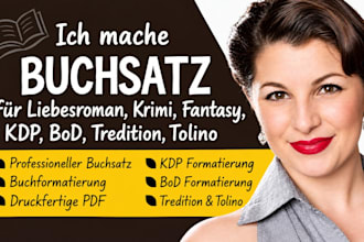 buchsatz fur liebesroman, krimi, fantasy fur KDP, bod, tredition, tolino