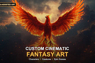 create custom cinematic fantasy character art