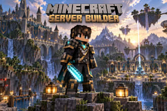 build your dream minecraft server, smp, minigames, and custom features