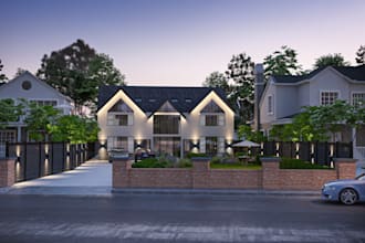 do exterior rendering of our house
