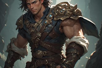 design original fantasy characters and heroes