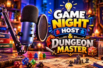 run a tabletop or board game night for you