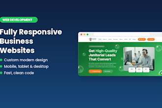 build a fully responsive business website