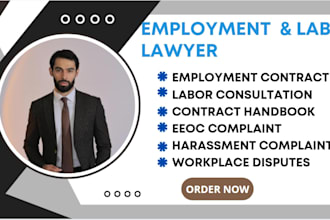 be your employment lawyer for all contracts and  letters