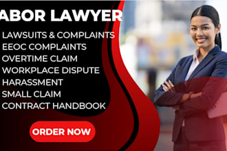 review employment contracts, nda, letter of intent as labor lawyer