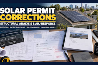 solar permit structural corrections, ahj response and engineering report