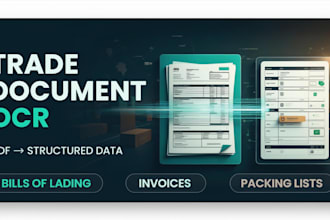 automate PDF data extraction for invoices and bills of lading