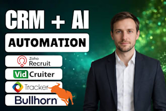 create ai recruitment stack zoho recruit, tracker vidcruiter automation bullhorn