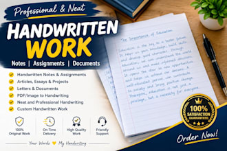 create beautiful handwritten notes and assignments