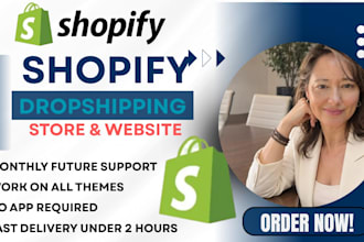 build shopify store design, redesign shopify website, and custom shopify store