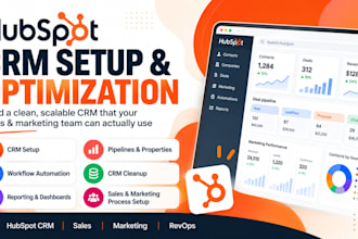 setup and optimize your hubspot CRM for sales and marketing