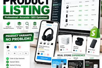 do shopify product listing and product upload