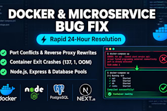 fix docker microservices port conflicts and backend bugs