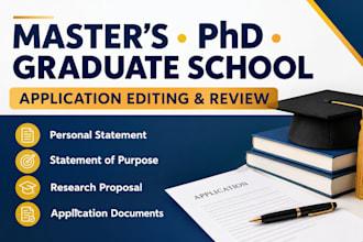 edit your masters, phd, or graduate school application