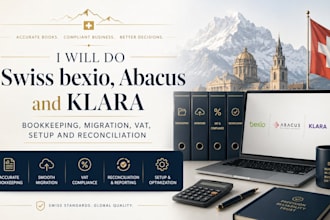 do swiss crypto bexio abacus and klara bookkeeping vat setup and reconciliation