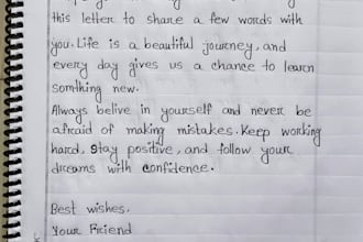 do neat and professional handwritten notes from your digital files