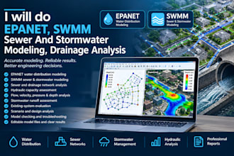 do epanet, swmm sewer and stormwater modeling for drainage analysis