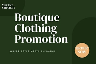 do boutique promotion, clothing store promotion