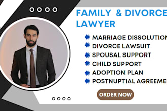 be your lawyer for child custody or divorce paperwork
