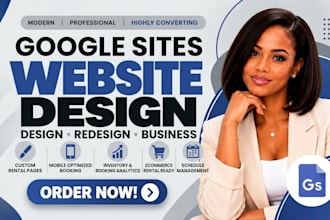 design professional google sites website design for your business