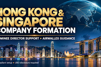 register a hong kong or singapore company with nominee support airwallex