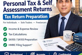 complete UK personal tax and self assessment returns