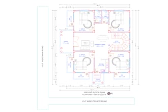 make apartment or duplex floor plan in autocad