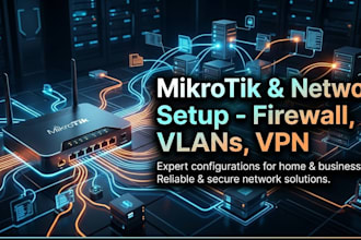 configure your mikrotik router, vlans, and fix network issues