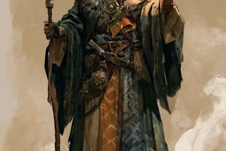 unique dnd character art and dnd character art