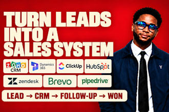 setup zoho CRM dynamics 365 clickup hubspot CRM zendesk suite brevo pipedrive