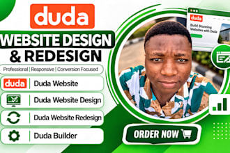 build duda website design and redesign, duda website builder, duda landing page