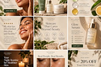 create cohesive premium instagram grids for skincare and restaurant brands