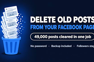 bulk delete all old posts from your facebook page