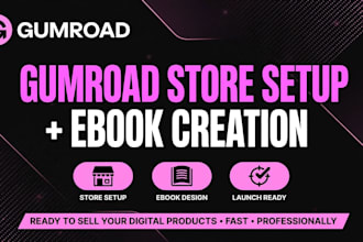 setup your gumroad store and create your first ebook to sell