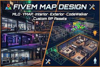 fivem map design mlo ymap interior exterior codewalker custom rp assets