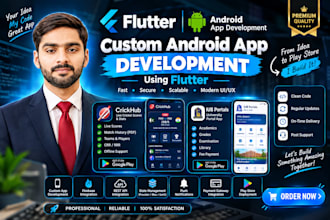 develop a modern flutter android app