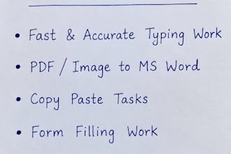 fast data entry, typing work, and copy paste tasks