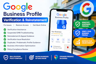fix google business profile verification and reinstate gmb suspension