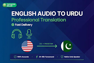 translate english audio and video to urdu text