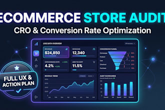 do comprehensive ecommerce store audit, cro analysis and action plan