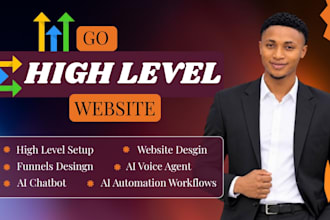 design or redesign your gohighlevel website and landing page fast