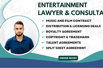 be your music and entertainment lawyer