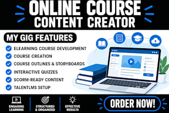 develop engaging elearning courses and interactive training modules content