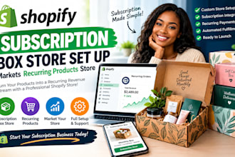 design shopify subscription box store set up markets recurring products store