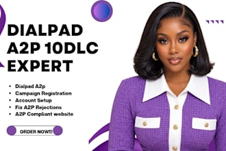 setup dialpad a2p 10dlc registration and SMS compliance