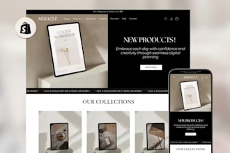 shopify online course shopify ebook template digital download store shop b2b
