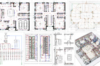 prepare electrical plans, lighting layouts and load calculations