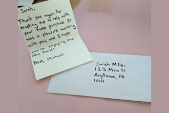 write personalized handwritten notes for your business