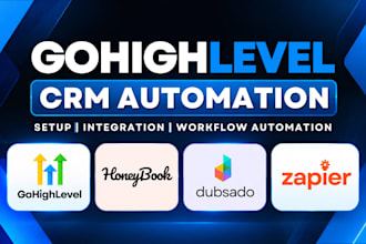 setup gohighlevel CRM honeybook dubsado zapier workflow automation